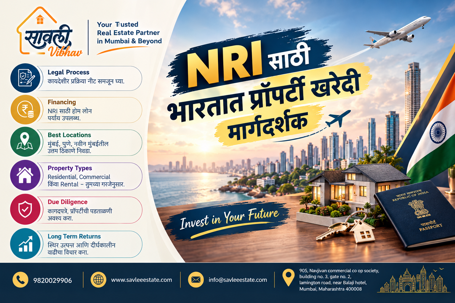 NRI साठी भारतात प्रॉपर्टी खरेदी मार्गदर्शक